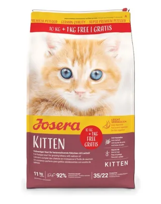JOSERA Kitten hrană pisoi și pisici gestante/care alăptează 10 kg + 1kg gratis
