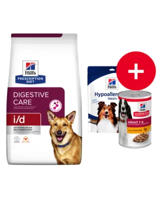 HILL'S Prescription Diet i/d Activ Biome Digestive Care Chicken Dog 12 kg + recompense GRATIS