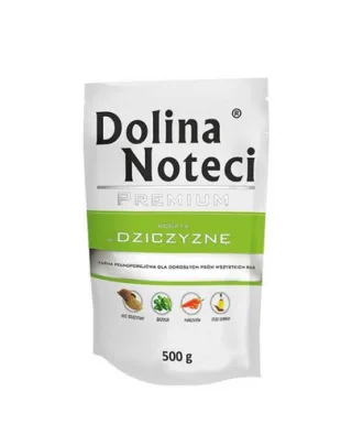 DOLINA NOTECI Premium Mancare umeda caini, cu vanat 500g