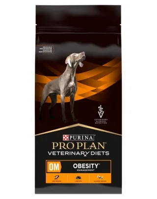 PURINA PRO PLAN Veterinary Diets Canine OM Obesity Management 12 kg hrană câini reducerea greutății corporale excesive