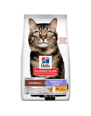 HILL’S Science Plan Hairball &amp; Perfect Coat cu pui 7 kg