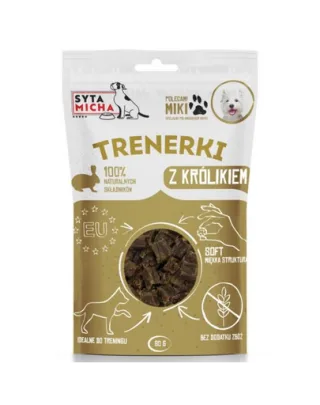 SYTA MICHA Recompense pentru dresaj cu iepure pentru câini 80 g