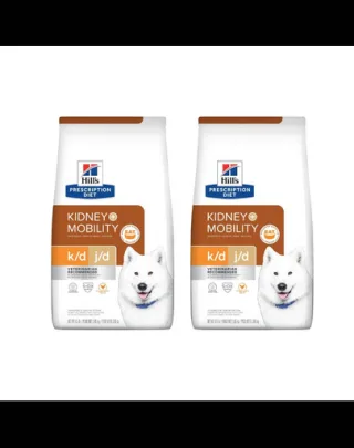 HILL'S Prescription Diet k/d + Kidney and Mobility caini cu afectiuni renale 24 kg (2x12 kg) hrana dietetica