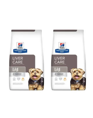 HILL'S Prescription Diet Canine l/d Liver Care caini cu afectiuni hepatice 20 kg (2x10 kg) hrana dietetica