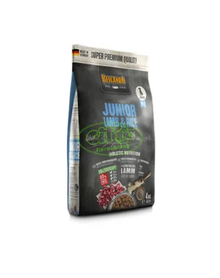 BELCANDO Junior hrana uscata cu miel si orez, pentru cainii cu varsta 4 luni+, talie M-L, 4 kg