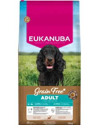 EUKANUBA Grain Free Adult Venison Hrană fără cereale pentru câini cu carne de vânat 12 kg
