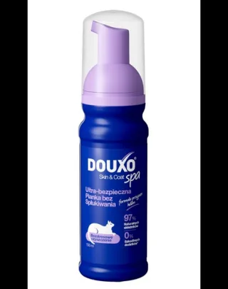 DOUXO Skin &amp; Coat Spa Low-stress Cat Mousse 150ml spumă fără clătire pentru curățarea delicată a pisicilor