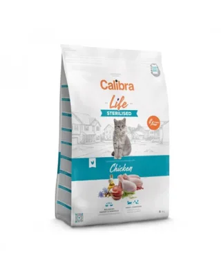 CALIBRA Cat Life Sterilised Chicken 6 kg hrană uscată fără cereale pentru pisici sterilizate, cu pui