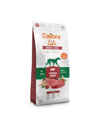 CALIBRA Dog Life Senior Large Fresh Beef 12 kg hrană pentru câini seniori de talie mare cu vită
