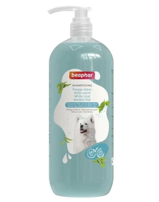 BEAPHAR Shampoo White Coat 1 L șampon pentru câini cu blană albă și deschisă