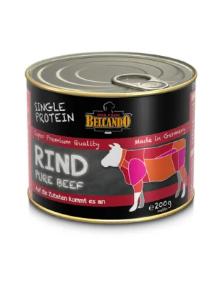 BELCANDO Single Protein hrana umeda pentru caini, cu vita, 200 g
