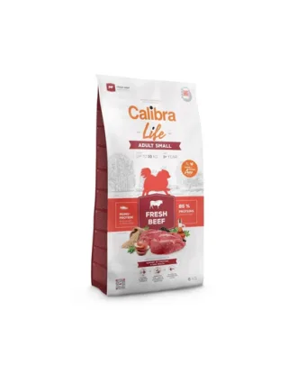 CALIBRA Dog Life Adult Small Fresh Beef 6 kg hrană cu vită pentru câini adulți de talie mică