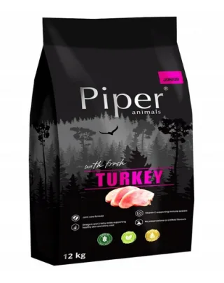 PIPER Hrană uscată pentru câini Junior cu curcan 12 kg