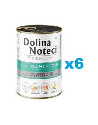DOLINA NOTECI Premium bibilică cu măr 6x400 g hrană câini