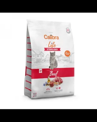 CALIBRA Cat Life Sterilised Beef hrană fără cereale pentru pisici sterilizate sau castrate 6 kg