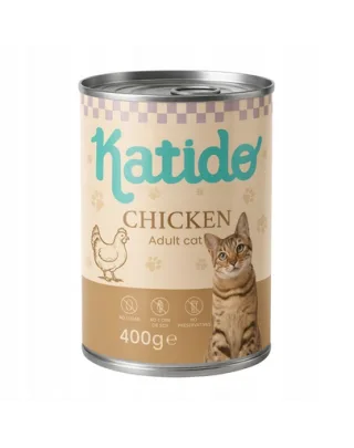 KATIDO Adult Cat Chicken 400 g hrană pisici, cu pui și ulei de somon