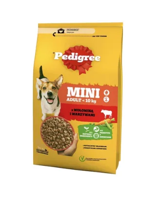 PEDIGREE Adult Mini 2,6 kg hrană câini rase mici, cu vită și legume