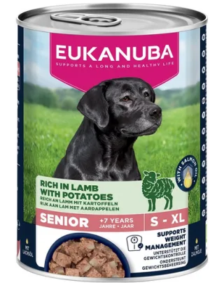EUKANUBA Life Care Senior Hrană umedă tip pate pentru câini seniori 400 g