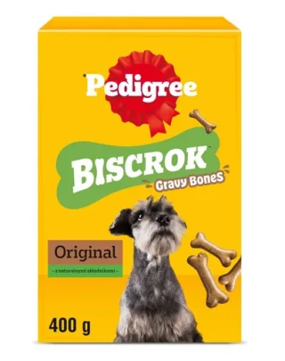 PEDIGREE Biscrok Gravy Bones 400 g biscuiți crocanți pentru câini