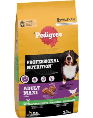 PEDIGREE Professional Nutrition Adult Maxi pui și legume 12 kg hrană câini rase mari