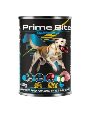GAME DOG Prime Bite rață și dovlecel 400g hrană umedă câini de toate vârstele