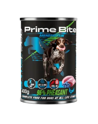 GAME DOG Prime Bite fazan și afine 400g hrană umedă câini toate vârstele