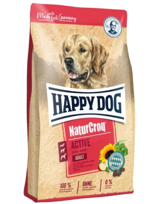 HAPPY DOG NaturCroq Active Adult hrana uscata caini adutli cu activitate fizica crescuta 15 kg
