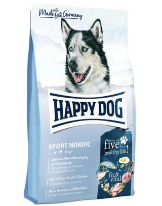 HAPPY DOG Supreme Fit&amp;Vital Sport Adult Nordic hrana uscata caini adulti sportivi 14 kg