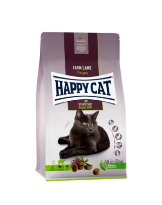 HAPPY CAT Sterilised Hrana uscata pentru pisici sterilizate, miel 10 kg