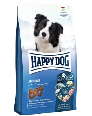 HAPPY DOG Supreme Fit&amp;VItal Junior Hrana uscata pentru caini junior, cu pasare 10 kg