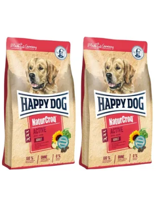 HAPPY DOG NaturCroq Active Adult 30 kg (2x15 kg) hrana caini adulti cu activitate fizica crescuta