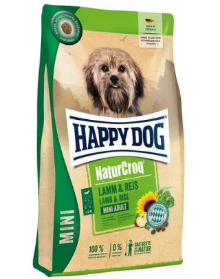 HAPPY DOG NaturCroq Mini Hrana uscata pentru caini talie mica, cu miel si orez 4kg