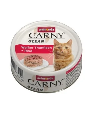 ANIMONDA Carny ocean Hrana umeda cu ton si vita pentru pisici adulte 80g