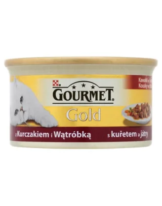Gourmet Gold bucățele în sos în sos cu pui și ficat 85 g