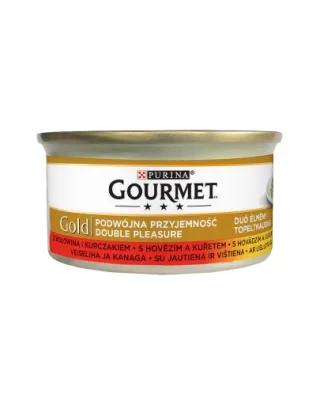 GOURMET Gold Vită și Pui 85 g