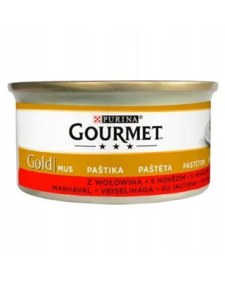GOURMET Gold Mousse cu Vită 85 g