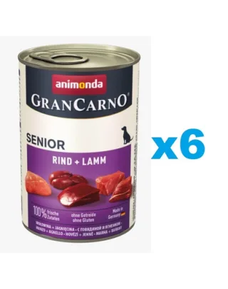 ANIMONDA Grancarno Senior Hrana umeda cu miel si vitel pentru caini senior 6 x 800 g