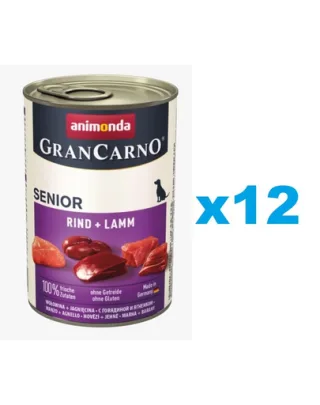 ANIMONDA Grancarno Senior Hrana umeda cu miel si vitel pentru caini senior 12 x 800 g