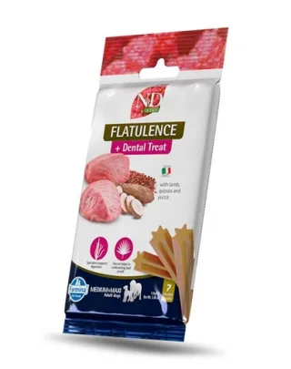 FARMINA N&amp;D Quinoa Dental Treat Flatulence Medium/Maxi 100 g baton dentar pentru caini de talie medie si mare, cu quinoa