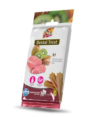 FARMINA N&amp;D Tropical Selection Dental Treat Pork Medium/Maxi 100 g recompense dentare pentru caini de talie medie si mare