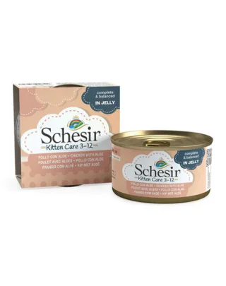 SCHESIR pui cu aloe pentru pisoi 85 g