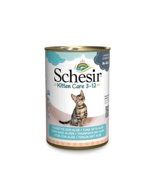 SCHESIR Hrană umedă pentru pisoi, cu ton și aloe 140 g