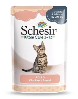 SCHESIR Hrana umeda pentru pisoi, cu file de pui, 85 g