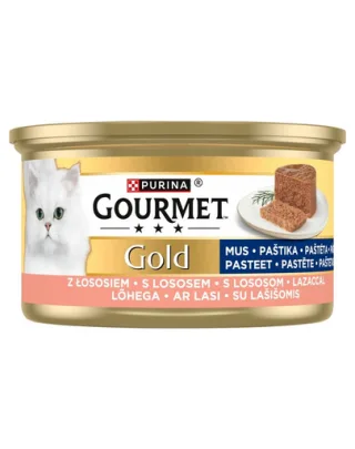 GOURMET Gold Mousse hrană umedă pisici somon 85 g