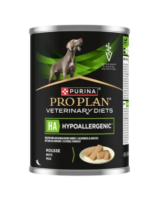 PURINA Pro Plan Veterinary Diets HA Hypoallergenic hrană umedă câini 400 g