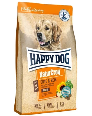 HAPPY DOG NaturCroq Adult hrană uscată câini rață și orez 11 kg