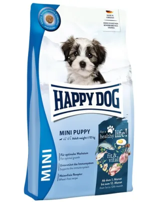 HAPPY DOG Fit &amp; Vital Mini Puppy hrană uscată căței rase mici 4 kg