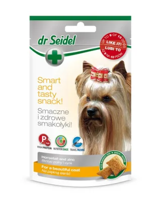 DR SEIDEL gustări câini piele și blană sănătoasă 90 g