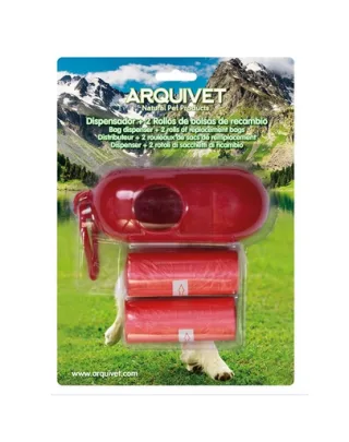 ARQUIVET Dispenser pungi fecale + 2 role pungi GRATIS