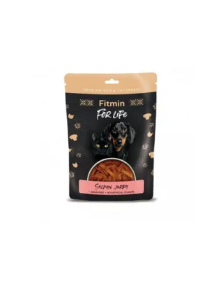 FITMIN For Life somon jerky mini câini și pisici gustări naturale 70 g